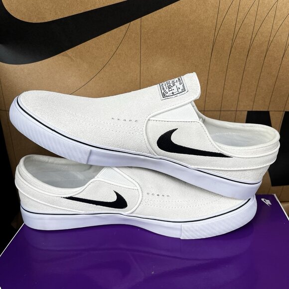 NEW Nike SB Zoom Janoski+ Slip \'Summit White Black\' FN5893 100 Men Size 11 main image 3